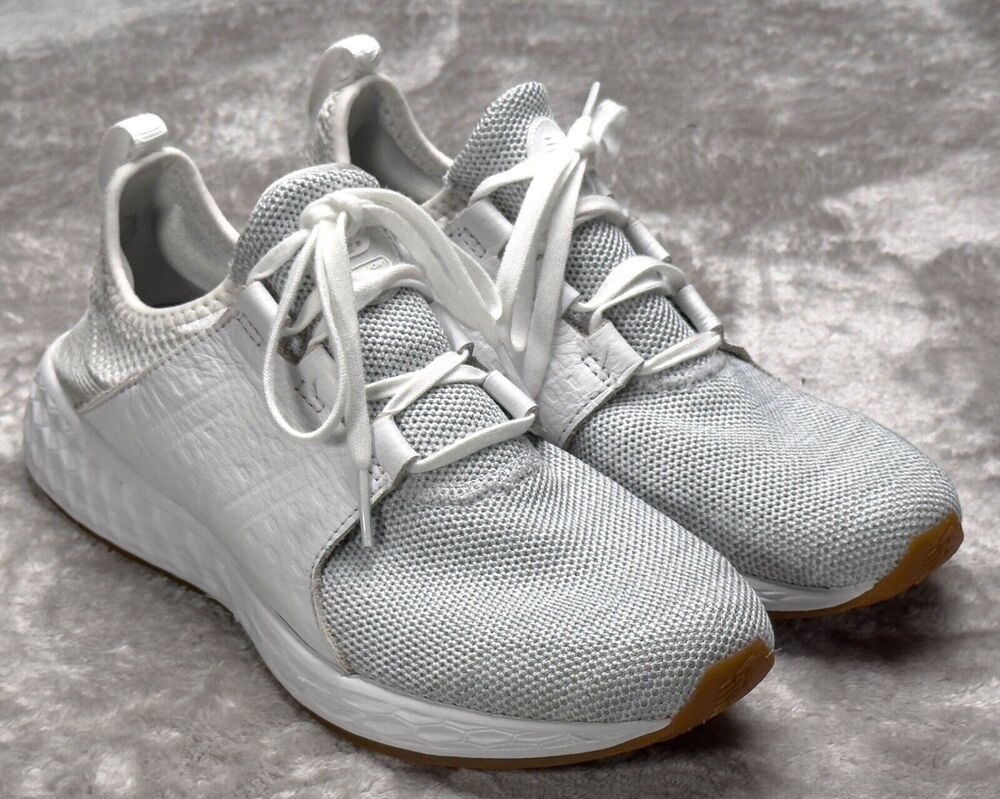 New Balance Fresh Foam x Cruz V3 Gray White Running Shoes Sneakers Womens 8.5
